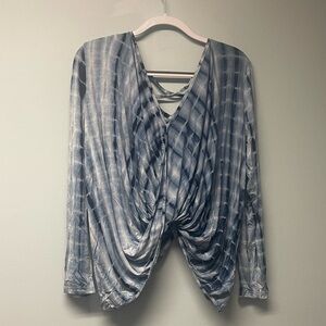 Blue Tie-Dye Women's Top